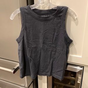 Loft sleeveless knit tank, size S